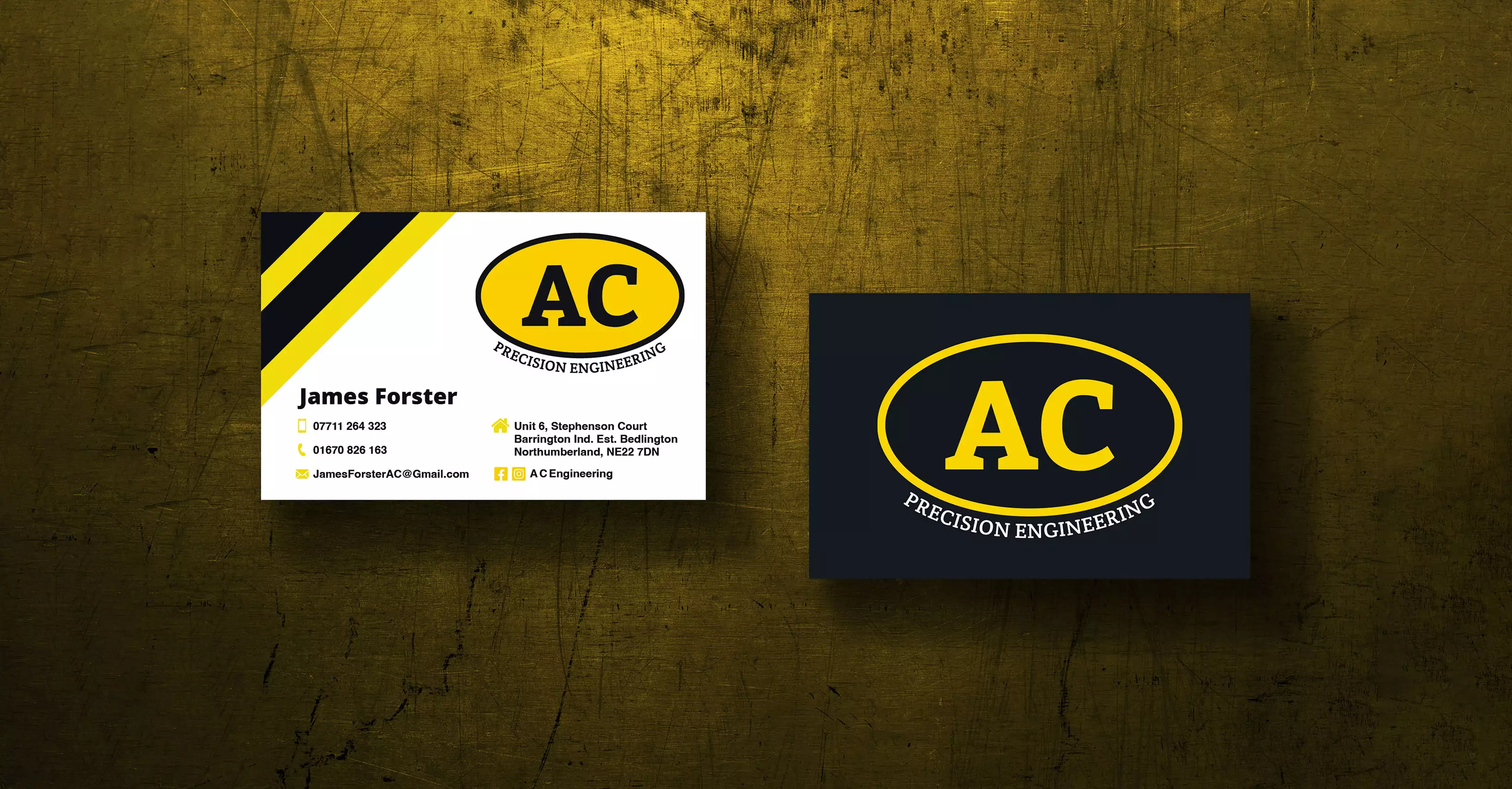 Business Card Design for AC Engineering