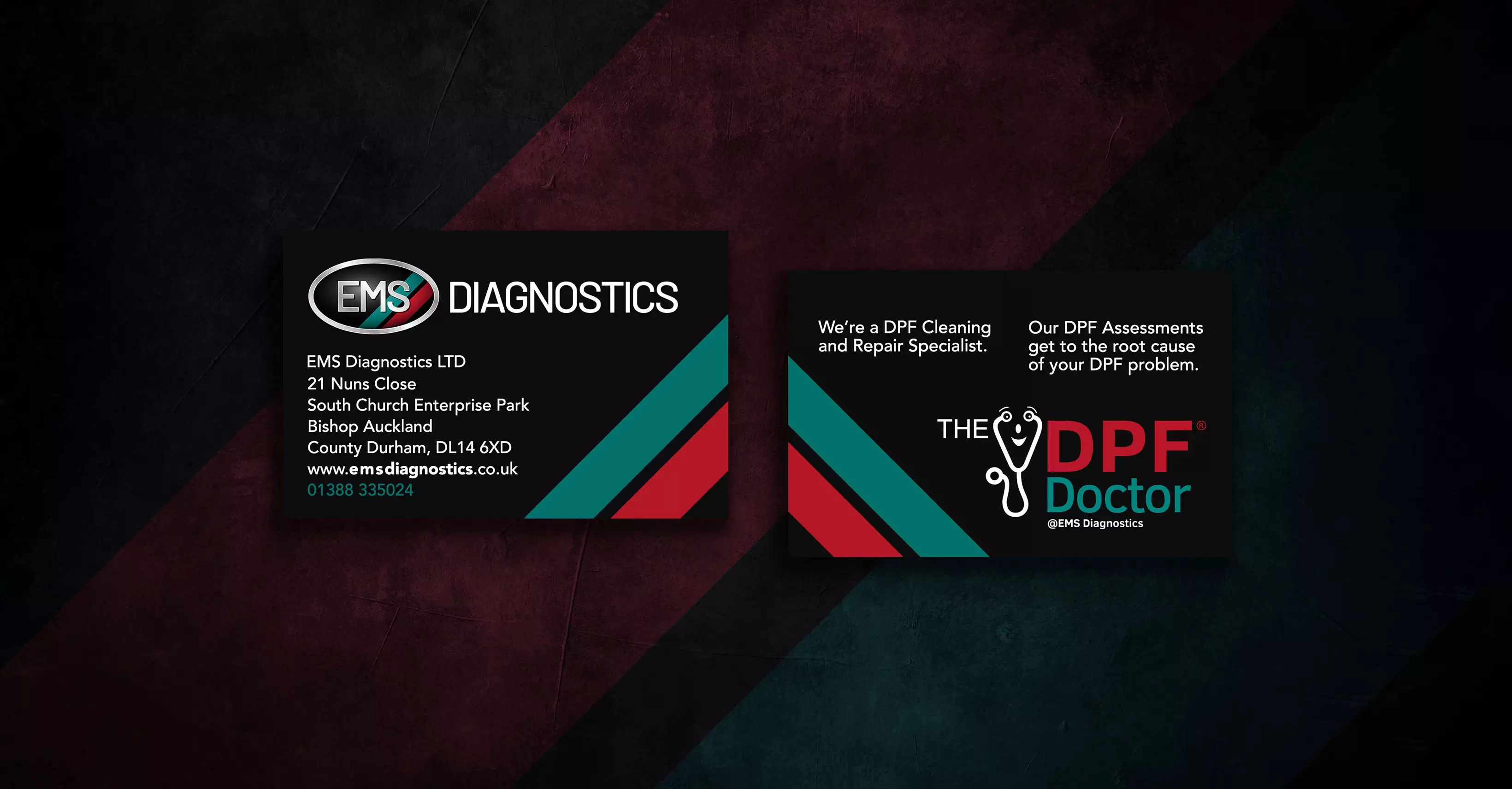 Business Card Design for EMS Diagnostics